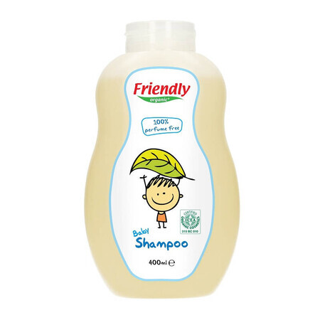 Shampooing sans parfum pour bébé, 400 ml, Friendly Organic