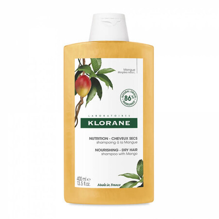 Voedende shampoo met mango-extract, 400 ml, Klorane