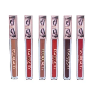 Set van 6 matte lipsticks, FavorBeauty, Liquid Matte, 02