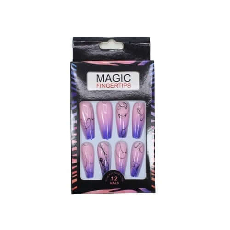 Set van 12 Natural Look Valse Vingernagels, Magic Fingertips, 01