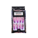 Set of 12 False Nails with Natural Appearance, Magic Fingertips, 02