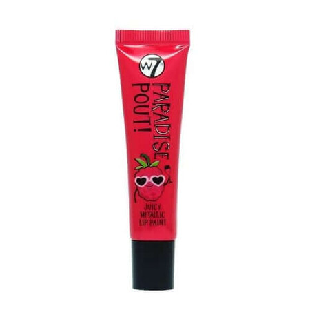 Rossetto metallizzato, W7, Paradise Pout Juicy, Razzy Raspberry, 13 ml