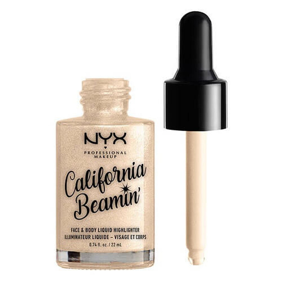 Iluminador líquido, NYX, California Beamin, 03 Pearl Necklace, 22 ml