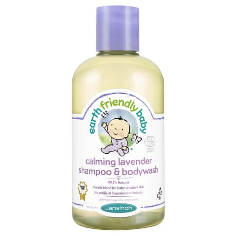 Earth Friendly Baby Shampoo en Douchegel met Lavendel, 250 ml, Lansinoh