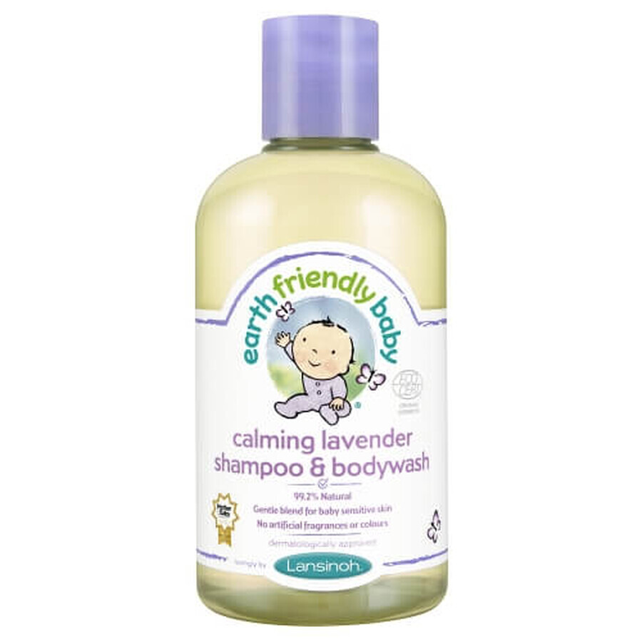 Earth Friendly Baby Shampoo und Duschgel mit Lavendel, 250 ml, Lansinoh