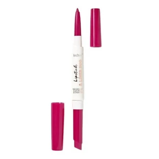Zestaw szminka i konturówka do ust, Technic, Duo, Vegan, Berrylicious, różowy