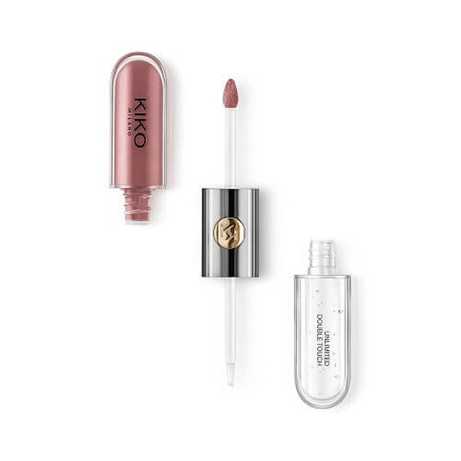 Lipstick, Kiko, Unlimited Double Touch, 120 Rosy Mauve, 6 ml