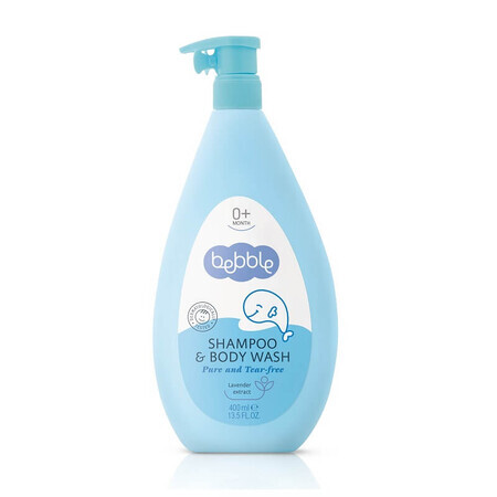 Shampooing et gel de bain 2en1, 400ml, Bebble