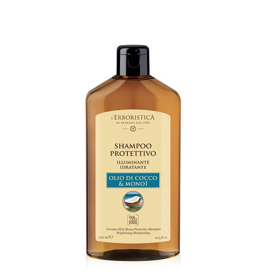 Shampooing à l'huile de coco et de monoï, 300 ml, L'Erboristica