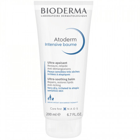 Bioderma Atoderm Baume intensif restructurant et apaisant pour les peaux atopiques, 200 ml