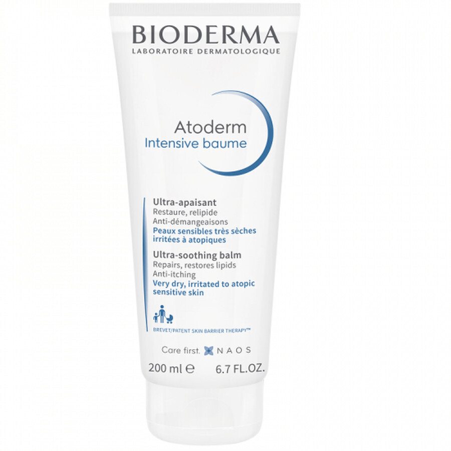 Bioderma Atoderm Intensieve Herstructurerende en Kalmerende Balsem voor de Atopische Huid, 200 ml