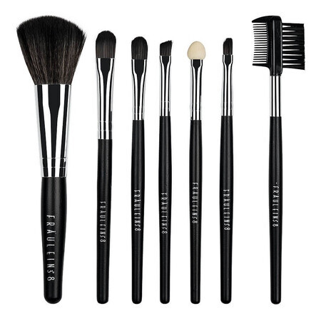 Set of 7 makeup brushes Fraulein Black