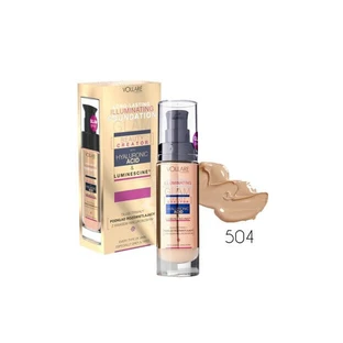 Vollare Illuminating Foundation, Hyaluronic Acid, 504 Natural Tan