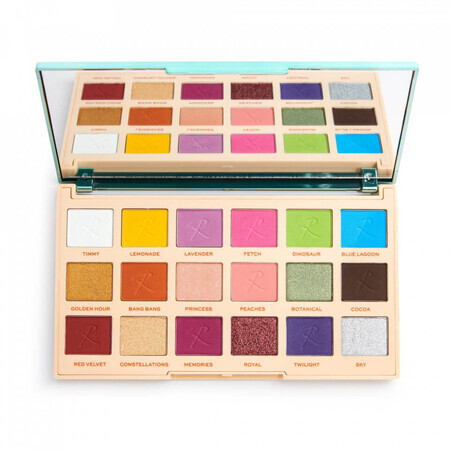 Eye shadow palette Makeup Revolution Roxxsaurus Ride Or Die Palette, 18 Colors