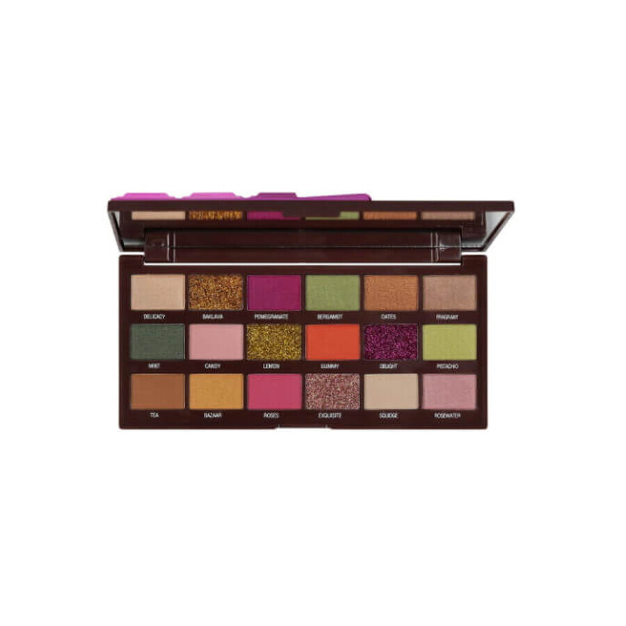 Kiss Crown Turkish Delight eyeshadow palette, 18 Colors