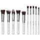 Set van 10 make-up kwasten, SensoPRO, Wit, etui inbegrepen