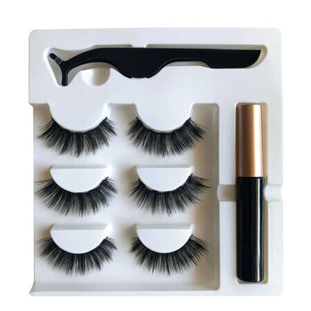 False Eyelashes Set, Beauty Belongs To You Magnetic, Eyeliner Eyelash Suit, 24