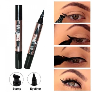 Lápiz de ojos con sello, Waterproof, Qiciy, 5 g