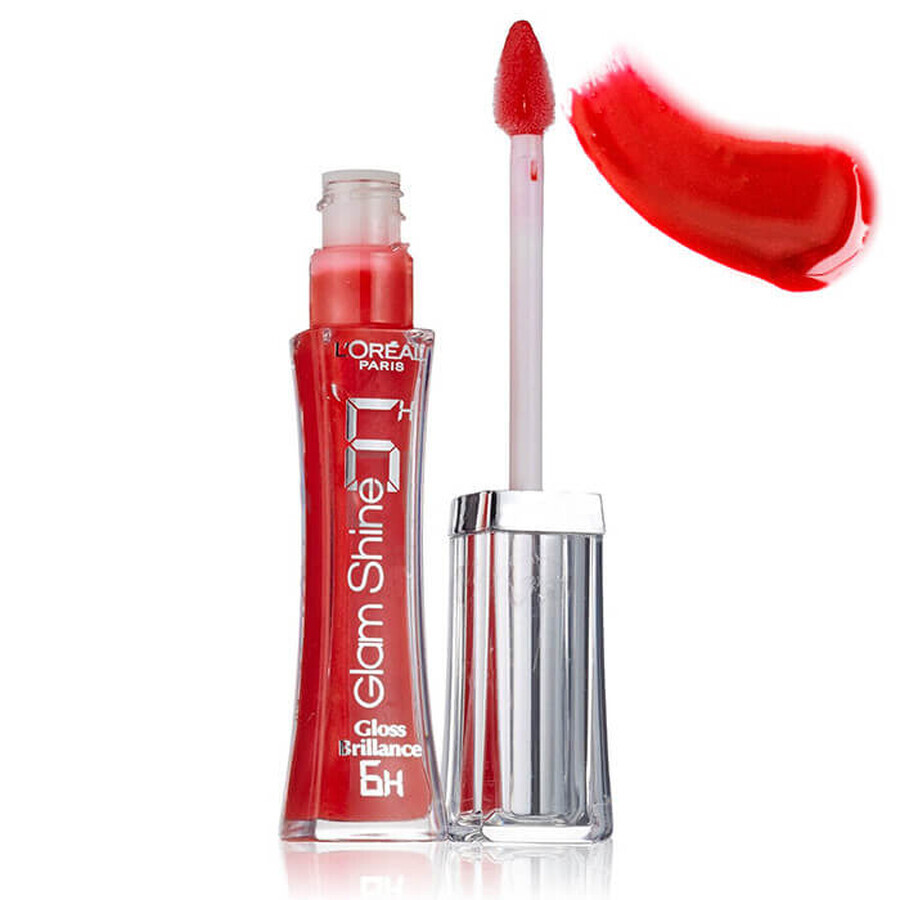 Lucidalabbra Loreal Glam Shine, tonalità 505 Absolutely Red