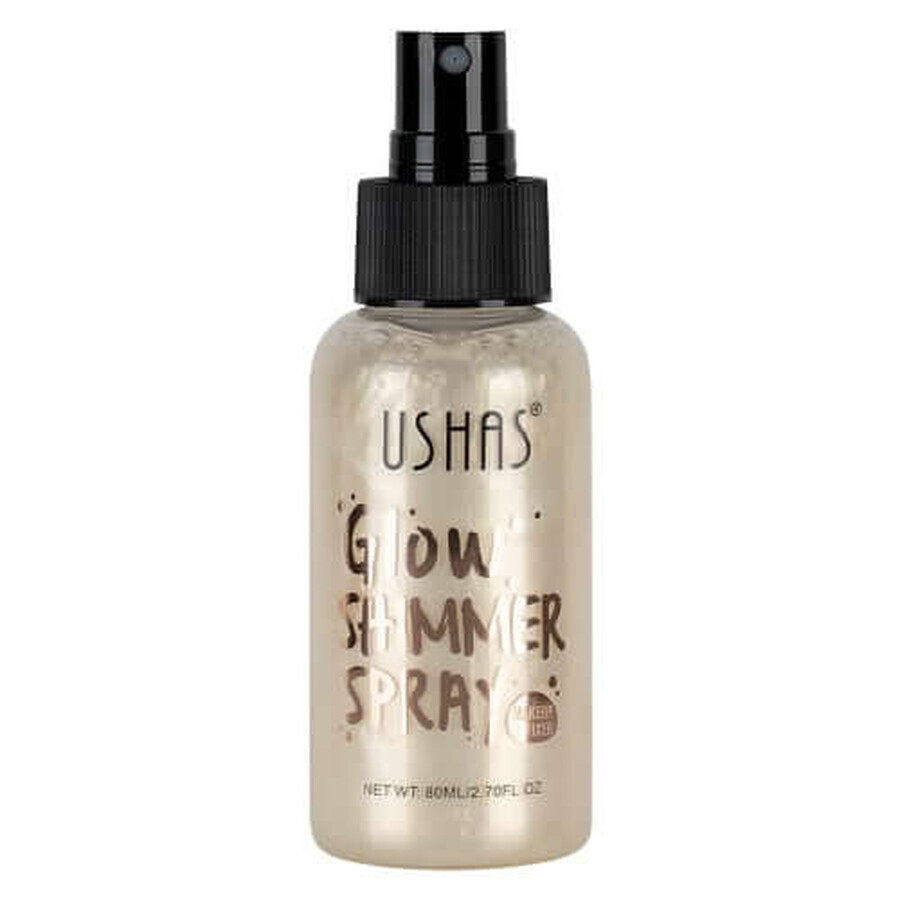 Body illuminator, Ushas, Glow Shimmer Spray, 01, 80 ml