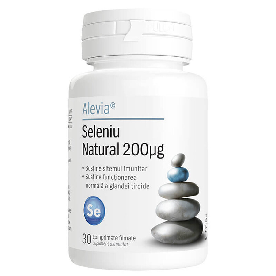 Seleniu natural 200 mcg, 30 capsule, Alevia