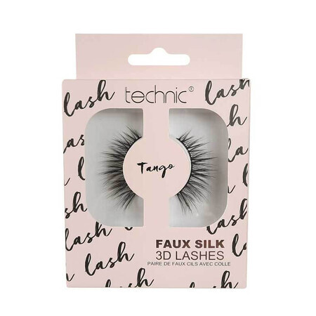 Faux Gene, Technic, Faux Silk 3D Lashes, Tango, inklusive Kleber