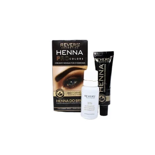 Hennaverf, Revers Cosmetics, Henna Pro kleuren, donkerbruin