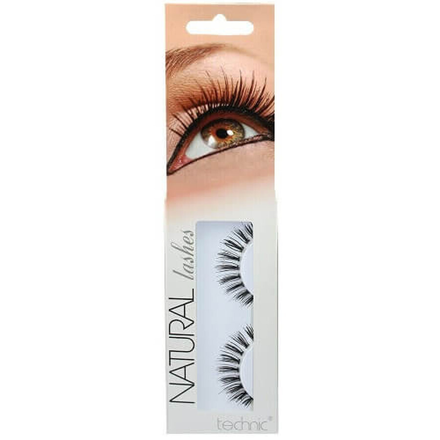 Falsche Wimpern, Technic, Natural Lashes, inklusive Kleber, A27