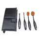 Set di 4 pennelli, Real Techniques, Bold Metals, custodia inclusa