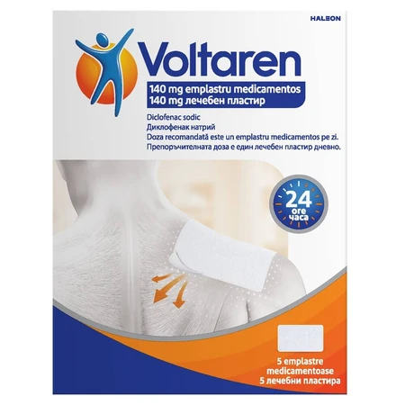 Voltaren, 140 mg, apósito medicamentoso, 5 unidades, Haleon