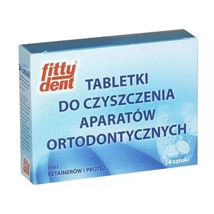 Fittydent orthodontische apparatuur reinigingstabletten 24 stuks