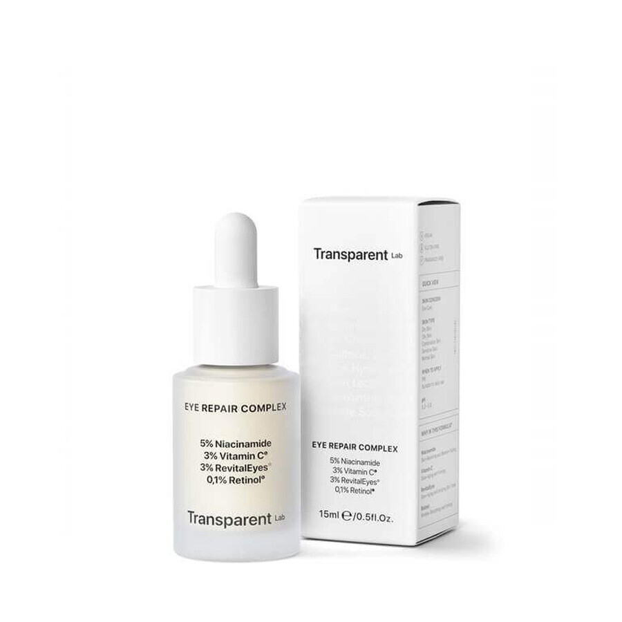 Anti-Aging und reparierendes Augenserum, 15 ml, Transparent Lab