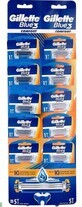 Gillette Blue 3 Plus Comfort scheermes, 10 stuks