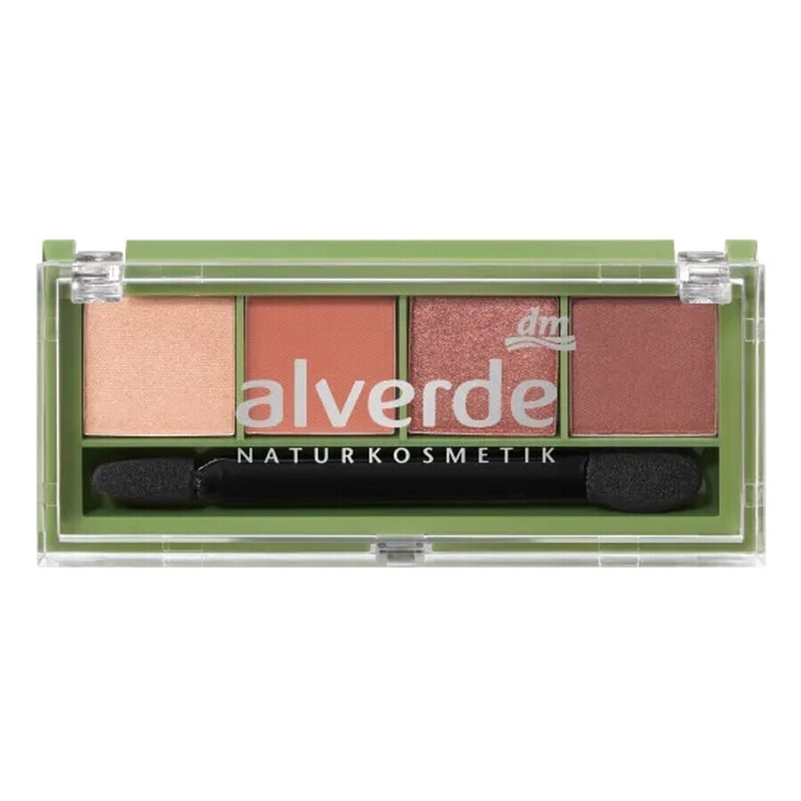 Alverde Eyeshadow Palette, 95 Burgundy Red, 4.4 g