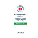 Non-lavender gauze pads, 17 threaded, 8 layers, 7.5x7.5cm, ABC First Aid Kit, 100 items - Long lasting!