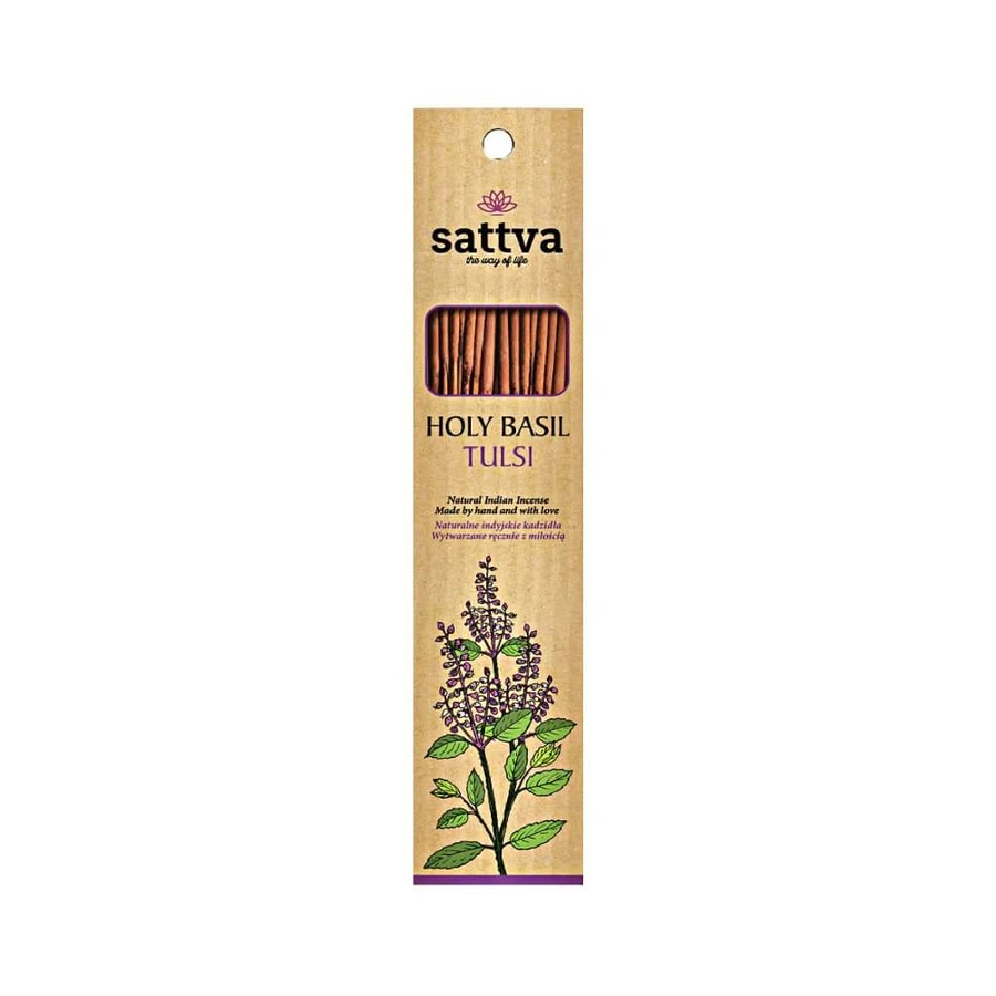 Sattva Natural Indian Indian Incense Tulsi, 15 pieces