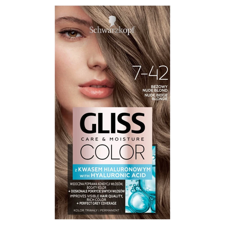 Gliss Wax Color Permanent 7-42 Beowy Nude Blonde