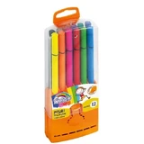Driekleurmarkers, 12 kleuren