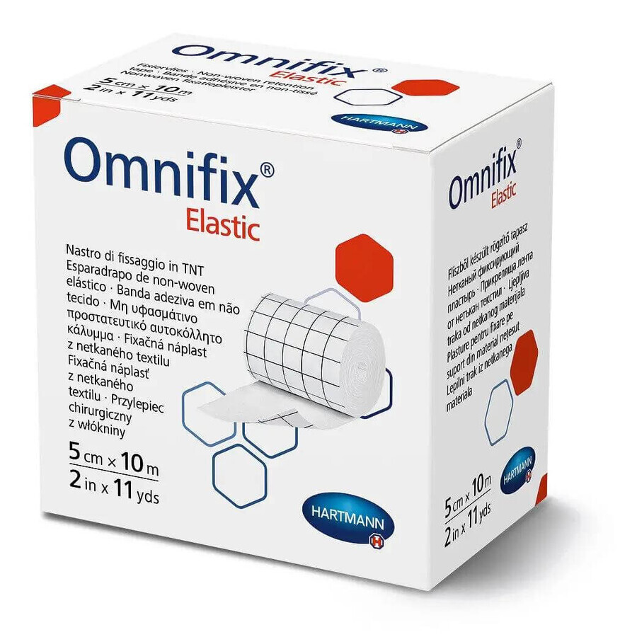 Omnifix Ruban adhésif élastique (900602), 5 cm x 10 m, Hartmann