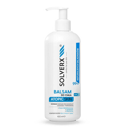 Solverx Körperlotion für atopische Haut, 400ml