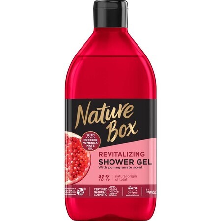 Nature Box Elixir de duș revitalizant cu ulei de rodie, 385ml