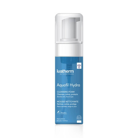 Aquafil Hydra Mousse nettoyante, 150 ml, Ivatherm