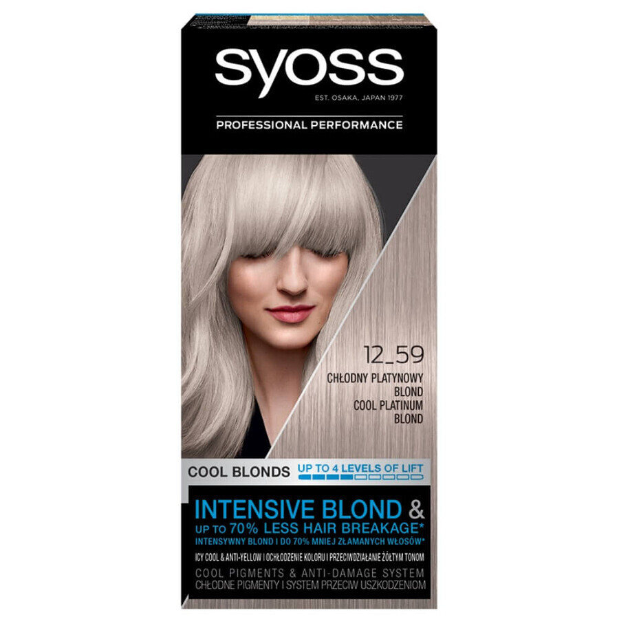 Syoss Cool Blonds Aufheller mit Wachs 12_59 Cool Platinum Blonde