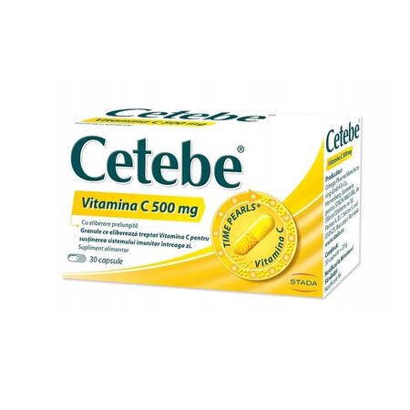 Cetebe Vitamina C 500 mg, 30 capsule, Stada