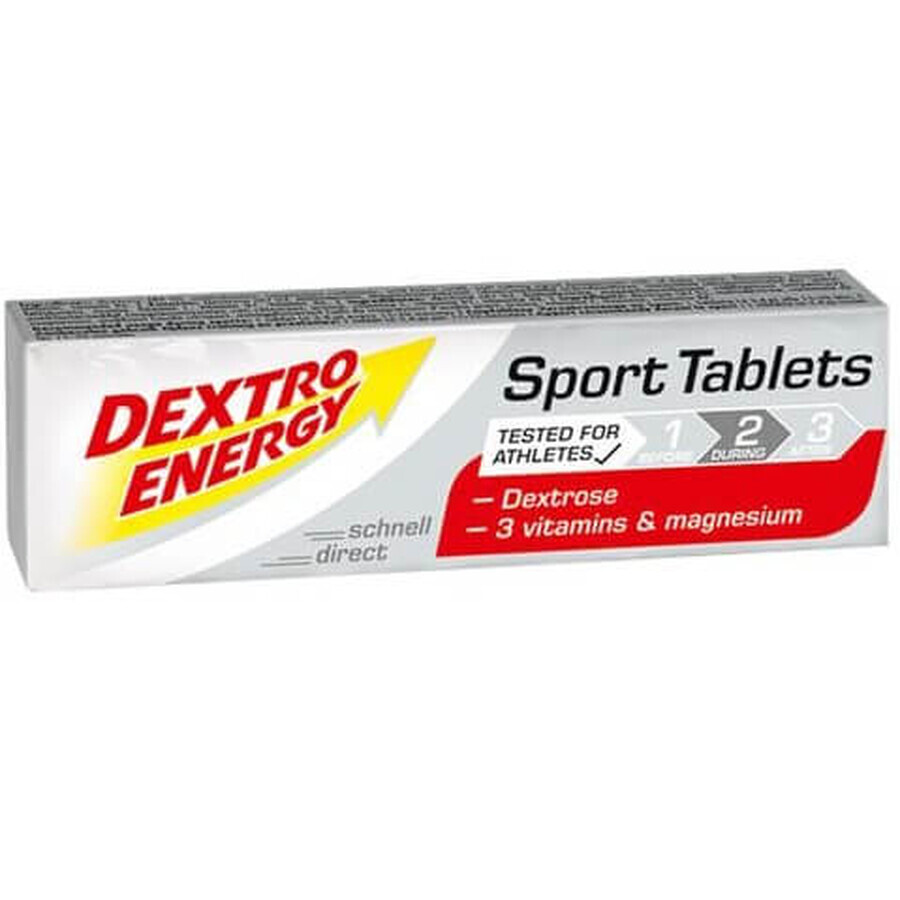 Dextrose tabletten met vitaminen en magnesium Sport Formula, 94 g, Dextro Energy