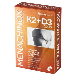 Menachinox K2 + D3 2000, 30 capsules
