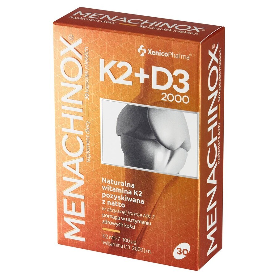 Menachinox K2 + D3 2000, 30 capsules