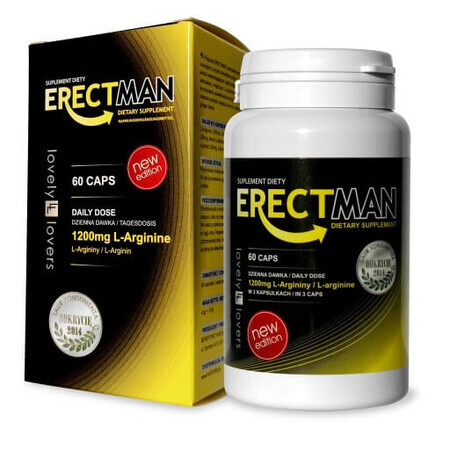 Lovely Lovers Erectman Verbeterde erectie en potentie bij mannen, 60 capsules