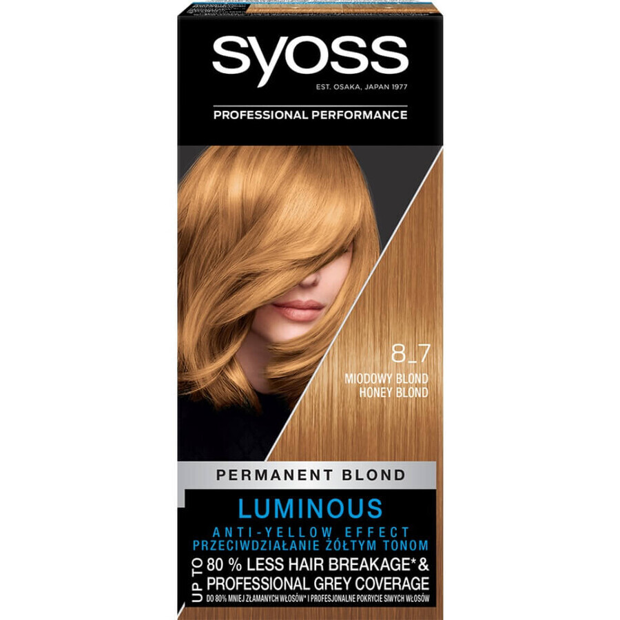 Syoss Permanent Colour Waskleur 8_7 Honing Blond