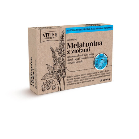 Melatonin mit Kräutern 20 Tabletten